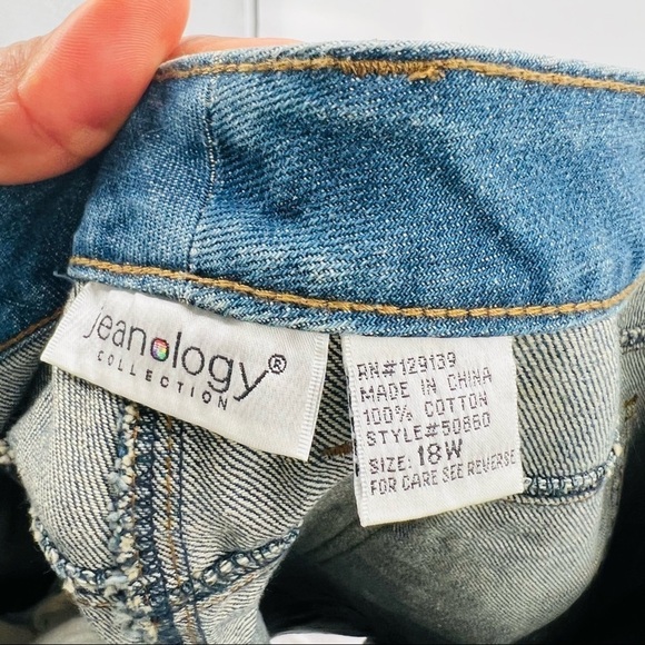 Jeanology color revolution blue jeans straight 18W - Picture 10 of 11